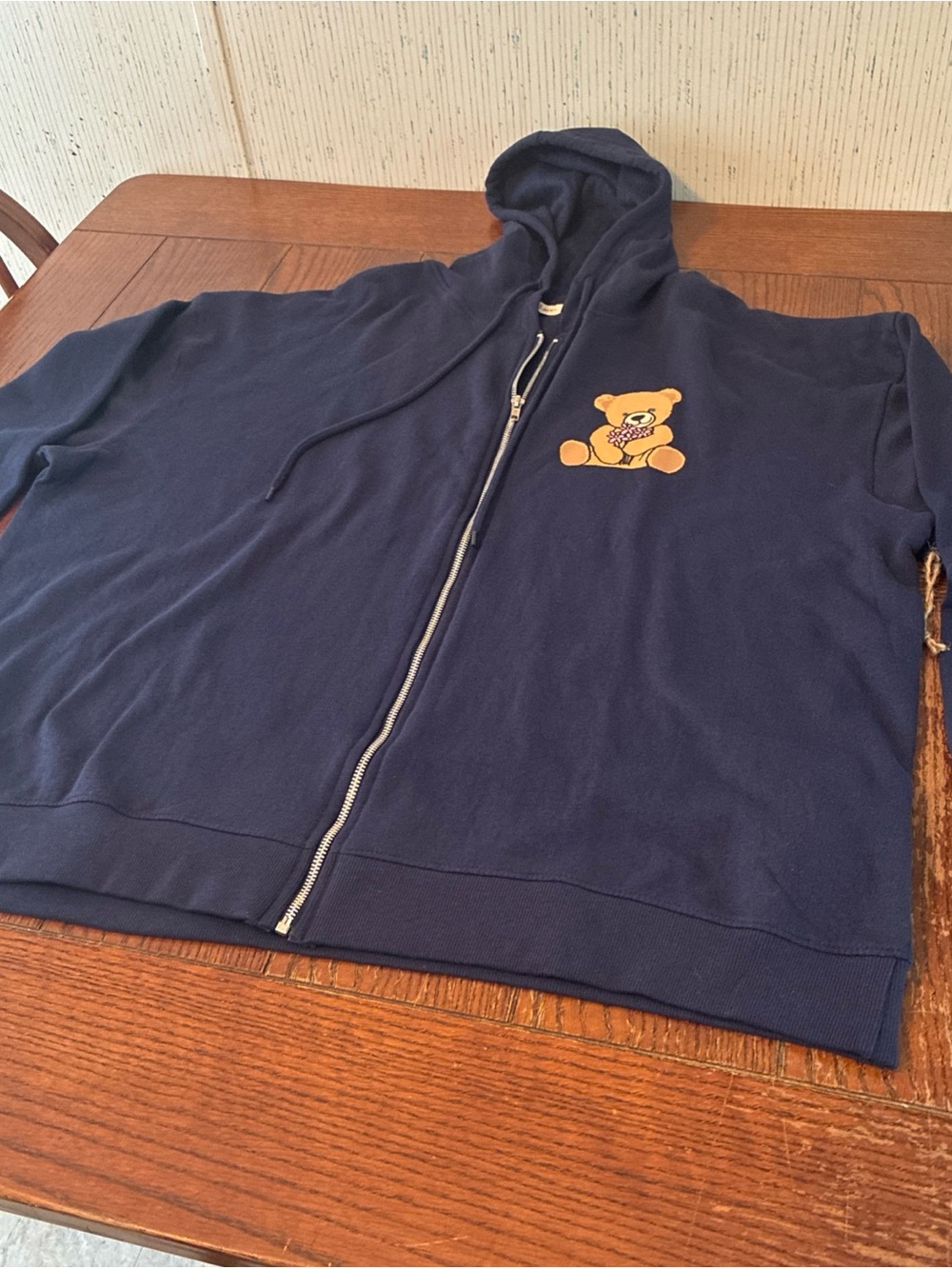 Ruby & Lace Full Zip Hoodie Women’s XXL Navy Relaxed Fit New York 1983 NWOT